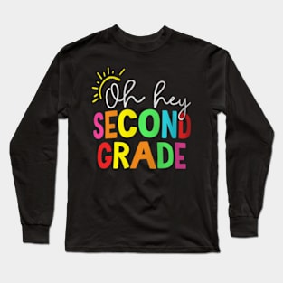 Second Grade Team 2nd Grade Back to School Teacher Kid Long Sleeve T-Shirt